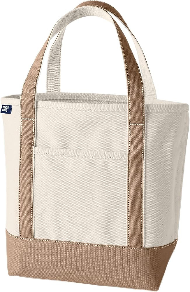 Lands' End Open Top Canvas Tote Bag | Amazon (US)