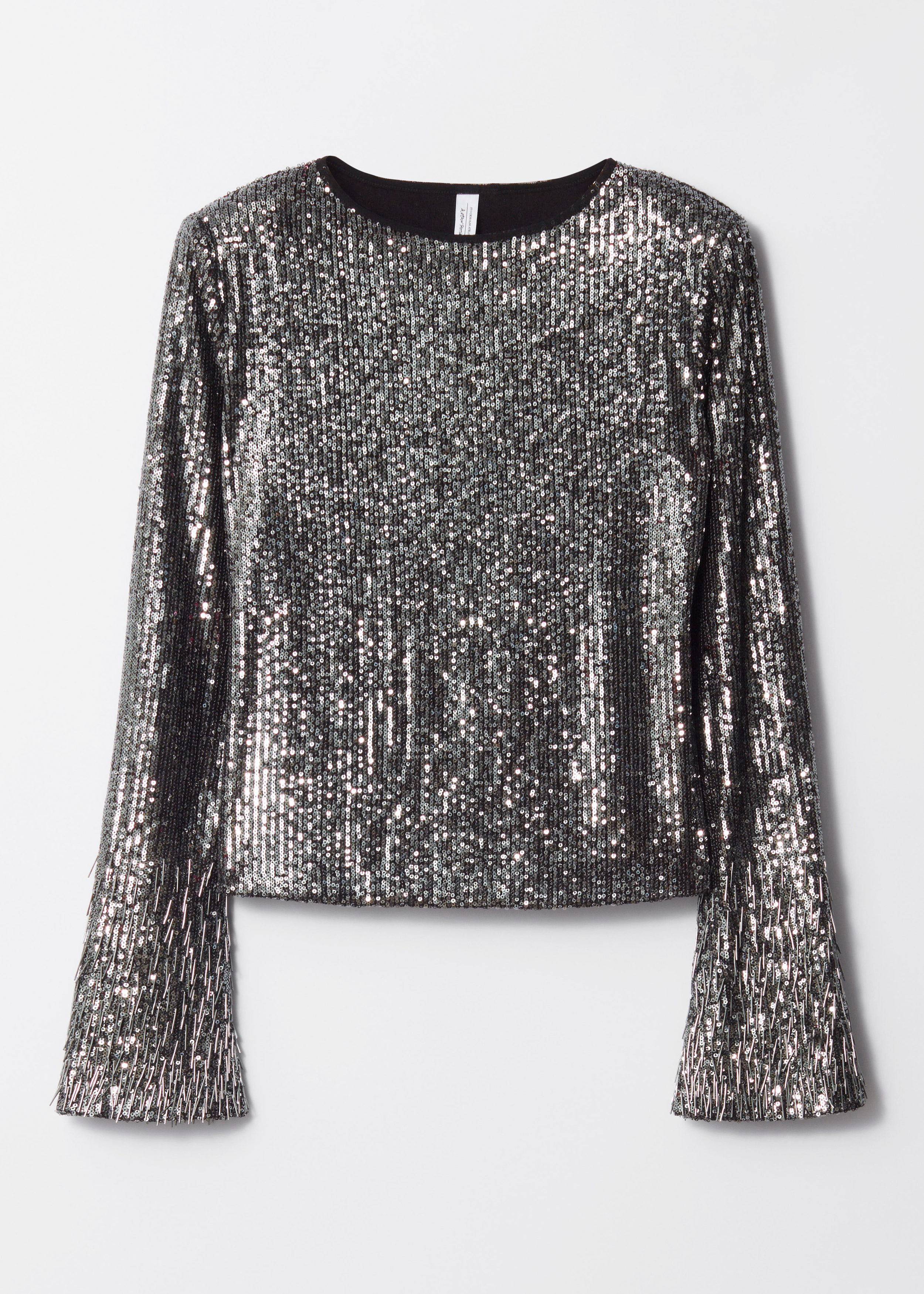 Flared-Sleeve Sequin Top | & Other Stories - US