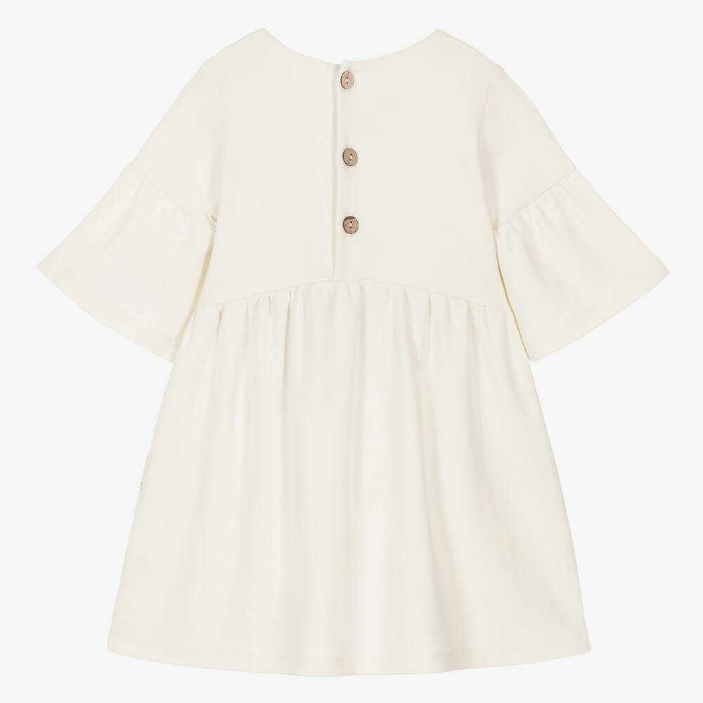Ivory Organic Cotton Dress | Childrensalon