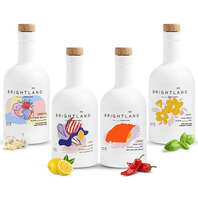 Brightland The Artist Capsule Cold-Pressed Olive Oils - Oprah’s Favorite Olive Oil Set Infused ... | Amazon (US)
