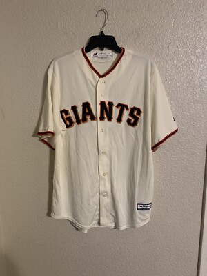 San Francisco Giants Majestic Official Cool Base Jersey Tan Size L | eBay | eBay US
