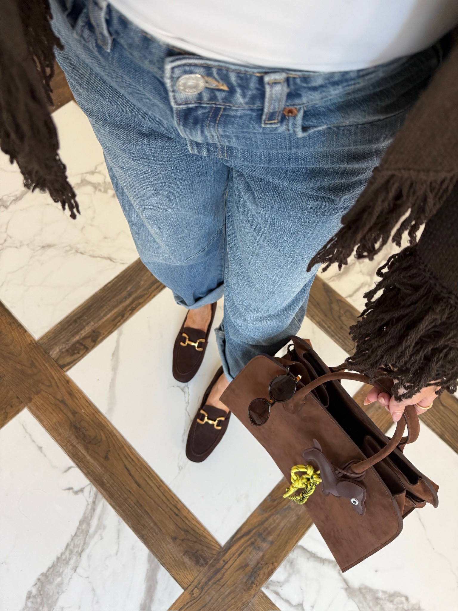 Shoes and Accessories! The cutest brown suede bag that looks like a Miu Miu bag for a fraction of the cost!! 

Miu Miu Bag, Miu Miu lookalike, Brown suede, Walmart shoes, Brown suede shoes, Jeans, Fall fashion, fall outfits, Fall outfit inspo, Emily Ann Gemma

#LTKItBag #LTKStyleTip #LTKShoeCrush