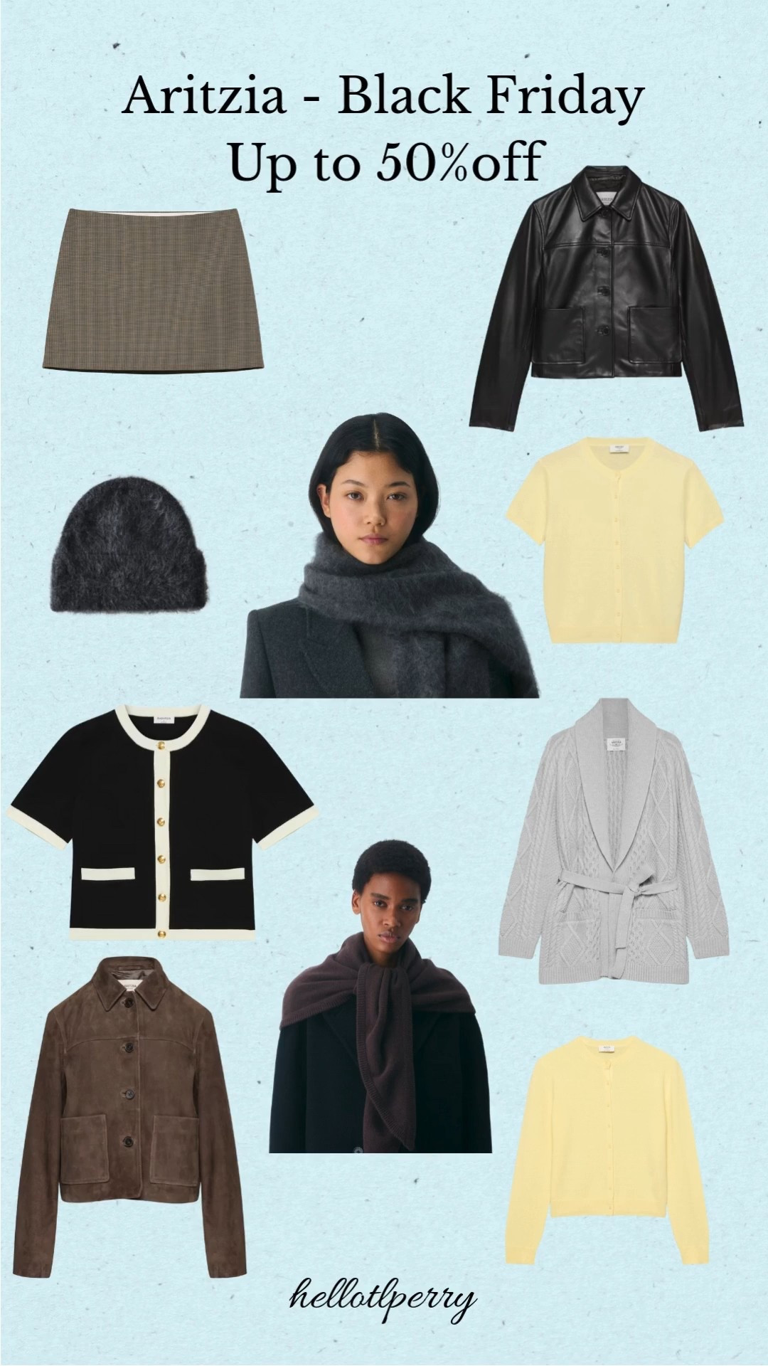 Aritzia’s Black Friday sale is SO good this year — up to 50% off 🤎✨ If you’ve been wanting to refresh your winter wardrobe with chic basics, cozy knits, and classic outerwear, this is the time. From the cutest cardigans to warm scarves, tailored skirts, and those perfectly structured jackets Aritzia does so well… everything feels like elevated essentials without the splurge. Such great pieces to mix, match, and wear all season long.

Aritzia Black Friday sale, Aritzia deals 2024, Aritzia winter outfits, affordable luxury clothing, Aritzia wardrobe essentials, Aritzia coats on sale, best Aritzia basics, women’s fall and winter fashion, holiday outfit ideas, Black Friday clothing deals

#AritziaSale #BlackFridayDeals #WinterStyle #AritziaFinds #LTKSale #LTKWinterFashion #ChicBasics #WardrobeEssentials #HolidayShopping #WinterOutfits #LTKFinds #AritziaStyle #BlackFridayFashion 

 

#LTKHoliday #LTKCyberWeek #LTKGiftGuide
