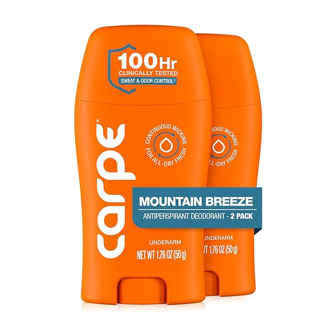 Carpe Underarm Antiperspirant Deodorant for Men and Women - 100 Hour Sweat & Odor Control - Clini... | Amazon (US)