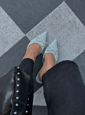 Therapy Justice Heels Denim | Princess Polly US