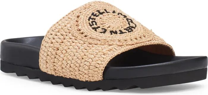 Stella McCartney Elysa Raffia Slide Sandal (Women) | Nordstrom | Nordstrom