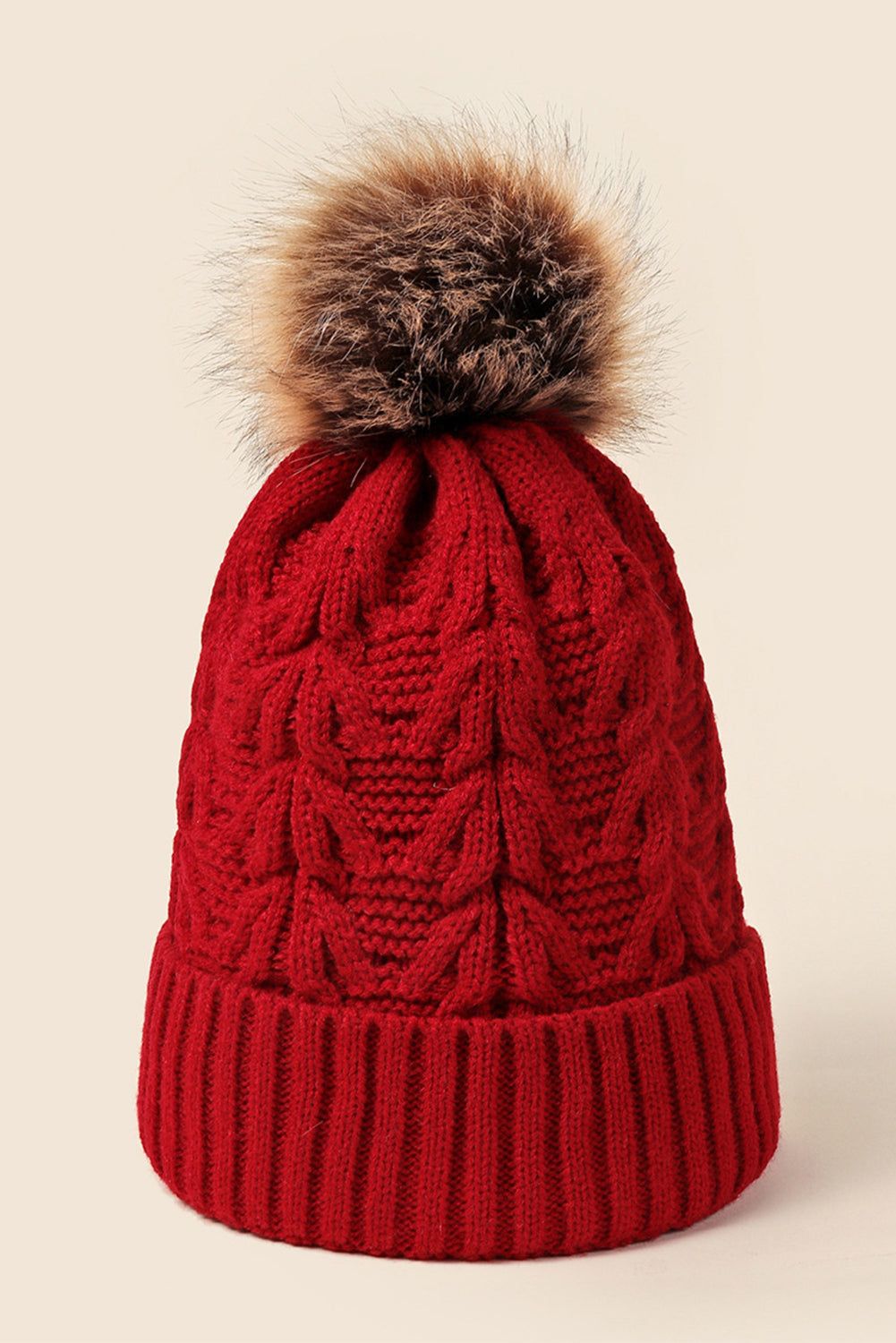 Large Wool Ball Warmth Thickened Wool Hat | Evaless