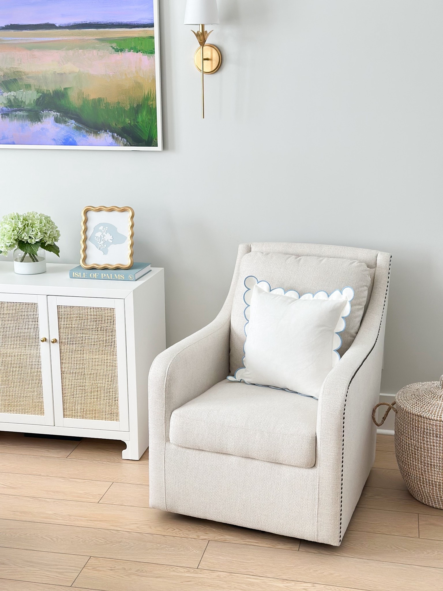 Coastal living room decor 💙

Amazon home, Amazon pillow, cane sideboard, scallop pillow, blue and white decor, classic coastal 

#LTKHome