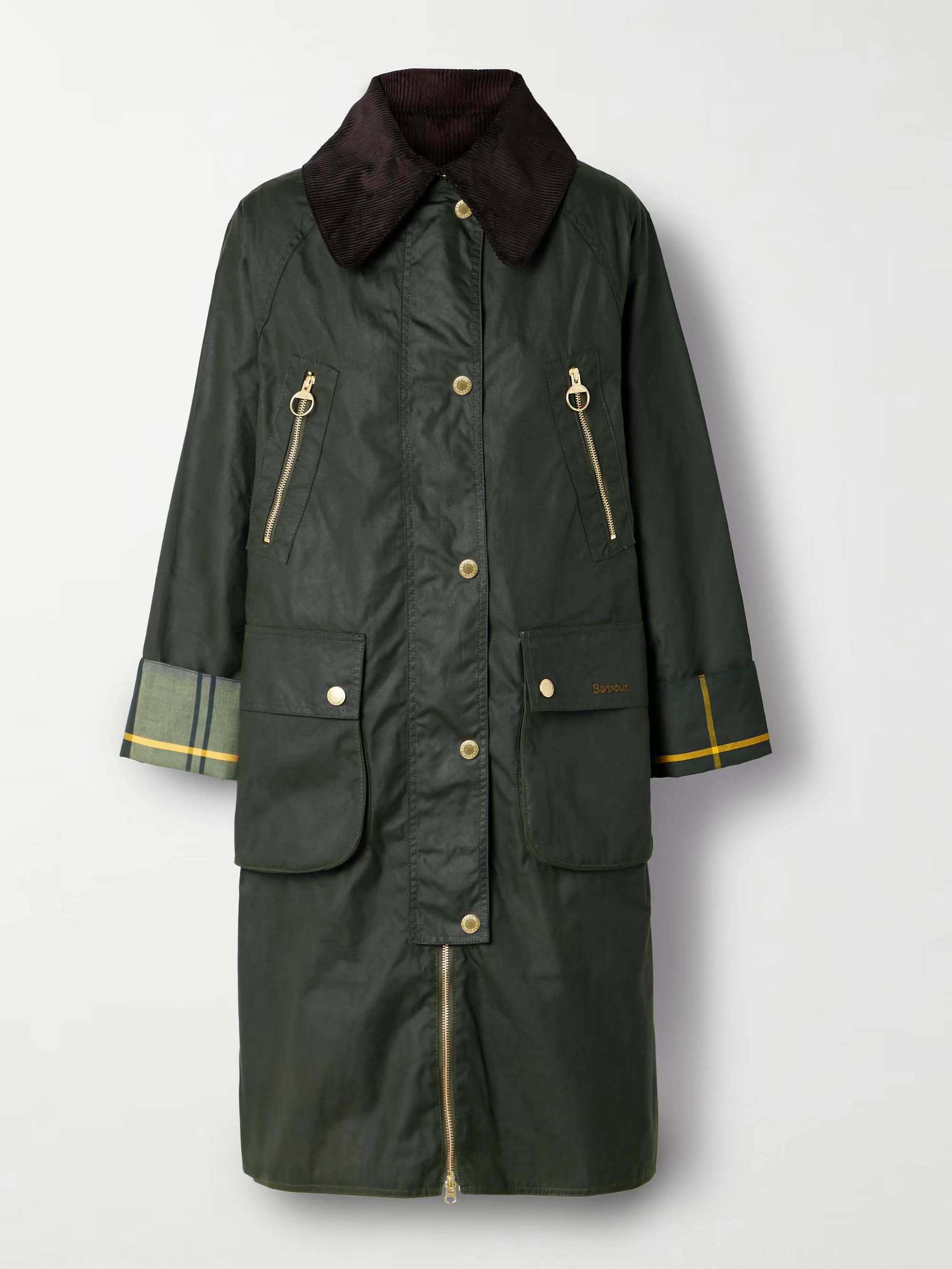 Ebberston cotton-corduroy trimmed waxed-cotton jacket | NET-A-PORTER (US)