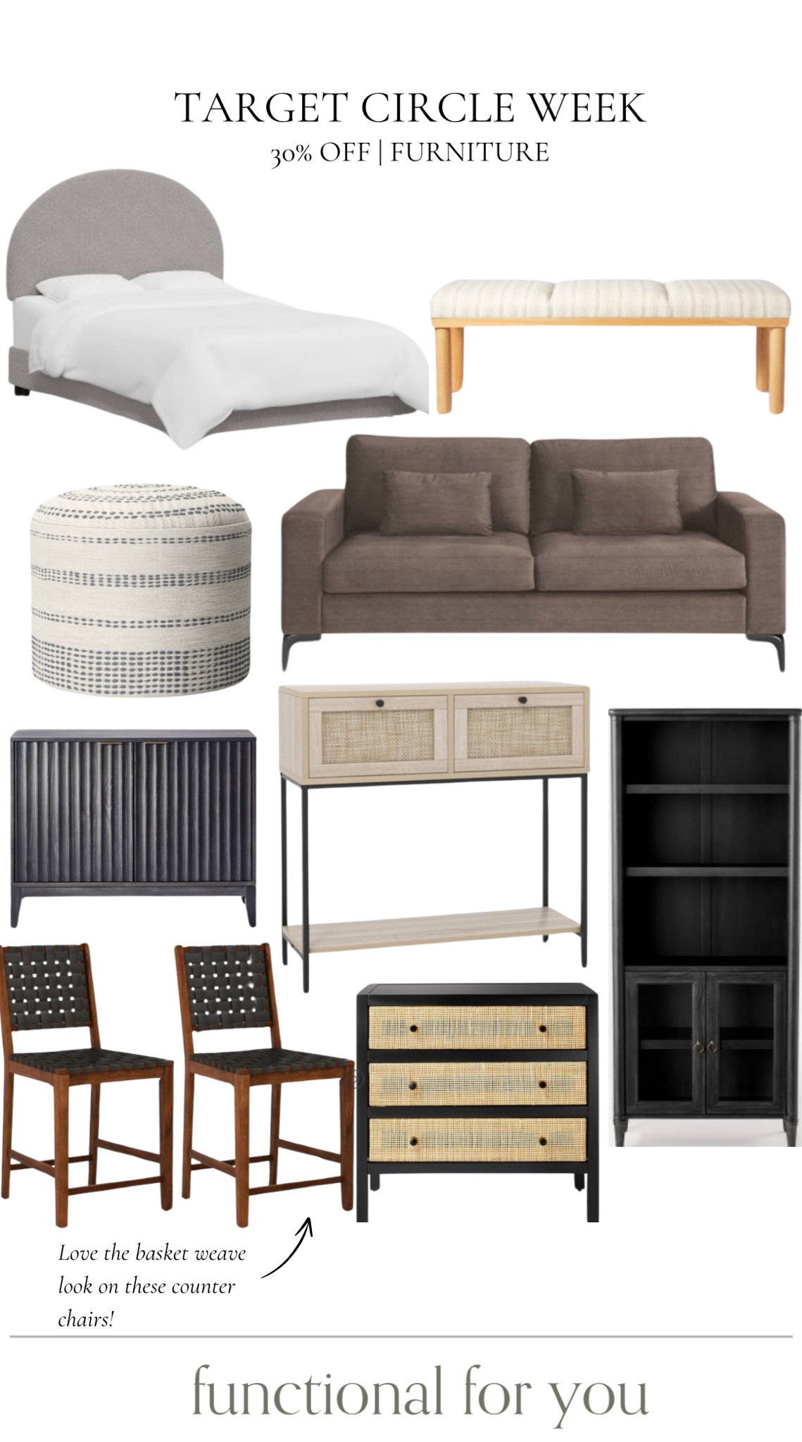 Target Circle Week- 30% off furniture! A round up of my favorites!






Bed frame, bed bench, accent bench, stool, ottoman, couch, sofa, accent cabinet, entryway table, large accent cabinet, counter chairs, nightstand, side table, target furniture, target circle week 

#LTKStyleTip #LTKHome