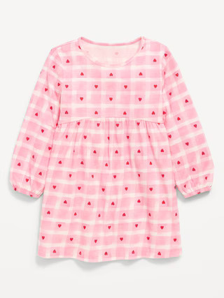 Printed Long-Sleeve Dress for Toddler Girls | Old Navy (US)