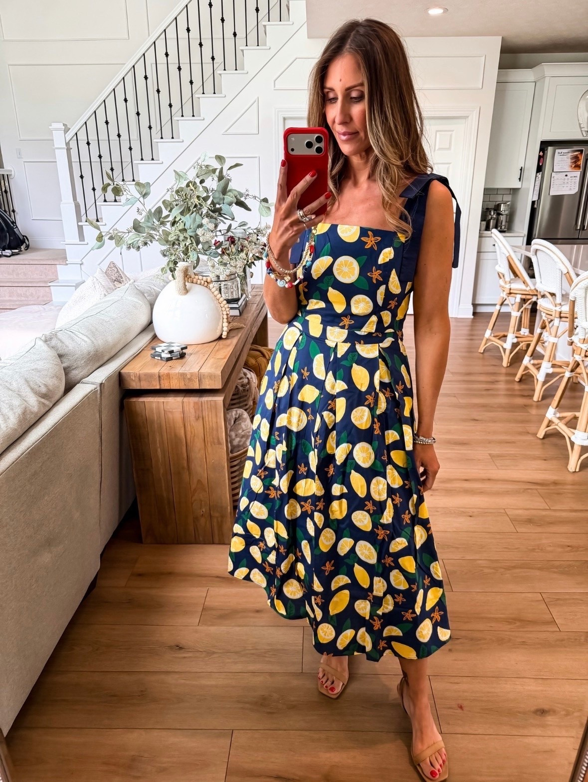 Thus fun lemon print midi dress perfect for brunch dates, casual outings, or vacation looks, it’s lightweight, flattering, and full of cheerful prints that make a statement. Pair it with neutral sandals or your favorite wedges for an effortlessly chic look.

summer dress, lemon print dress, casual summer outfit, midi dress, brunch outfit idea, vacation outfit, cute summer dress, neutral sandals, themominstyle

#LTKSeasonal #LTKOver40 #LTKootd