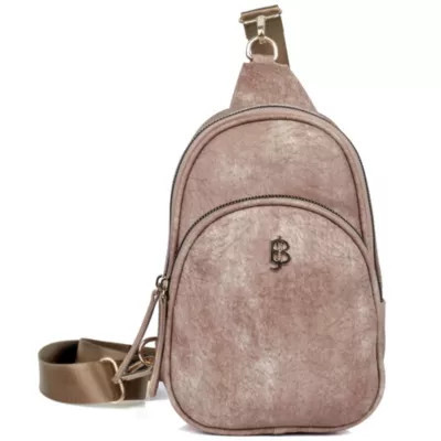 Julia Buxton Vegan Leather Sling Bag, Sand | Belk