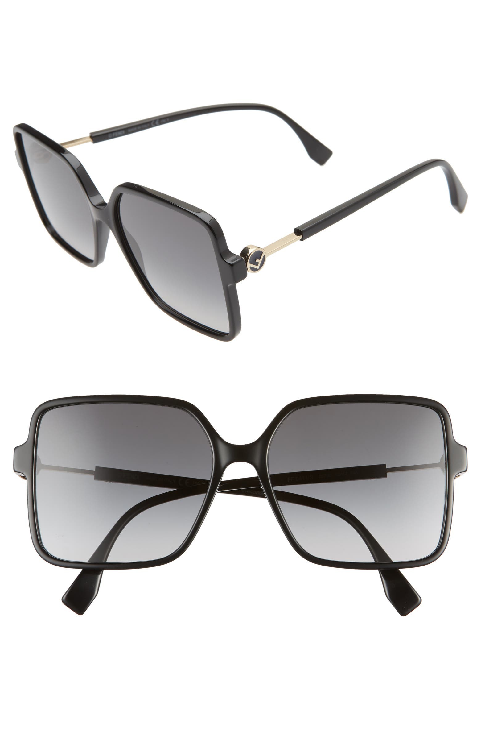 58mm Gradient Square Sunglasses | Nordstrom