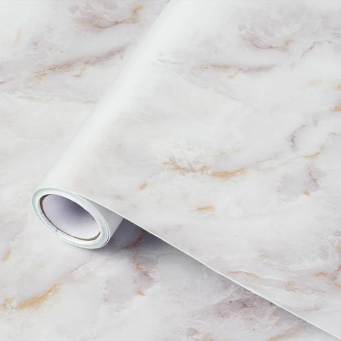 rabbitgoo Marble Contact Paper for Countertops, Self Adhesive Peel and Stick Wallpaper, Removable... | Amazon (US)