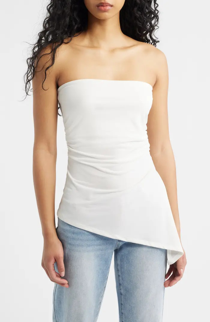 Ines Asymmetric Hem Bandeau Top | Nordstrom