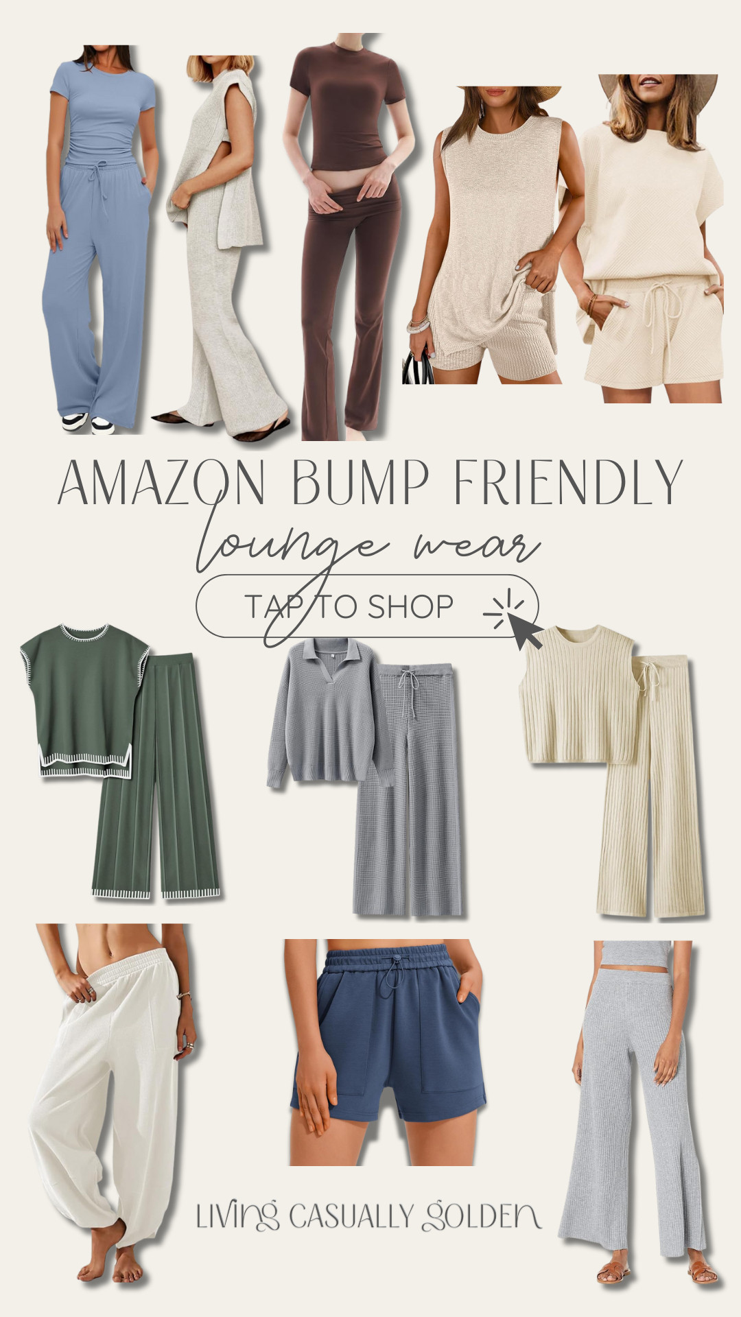 Bump friendly lounge wear I wore all throughout my pregnancy and now! Wearing size medium (size up 1 for bump) 

 

#LTKFindsUnder50 #LTKBump #LTKautumn