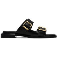 Clarks Leather Buckle Flat Sandals Black | Marks & Spencer (UK)