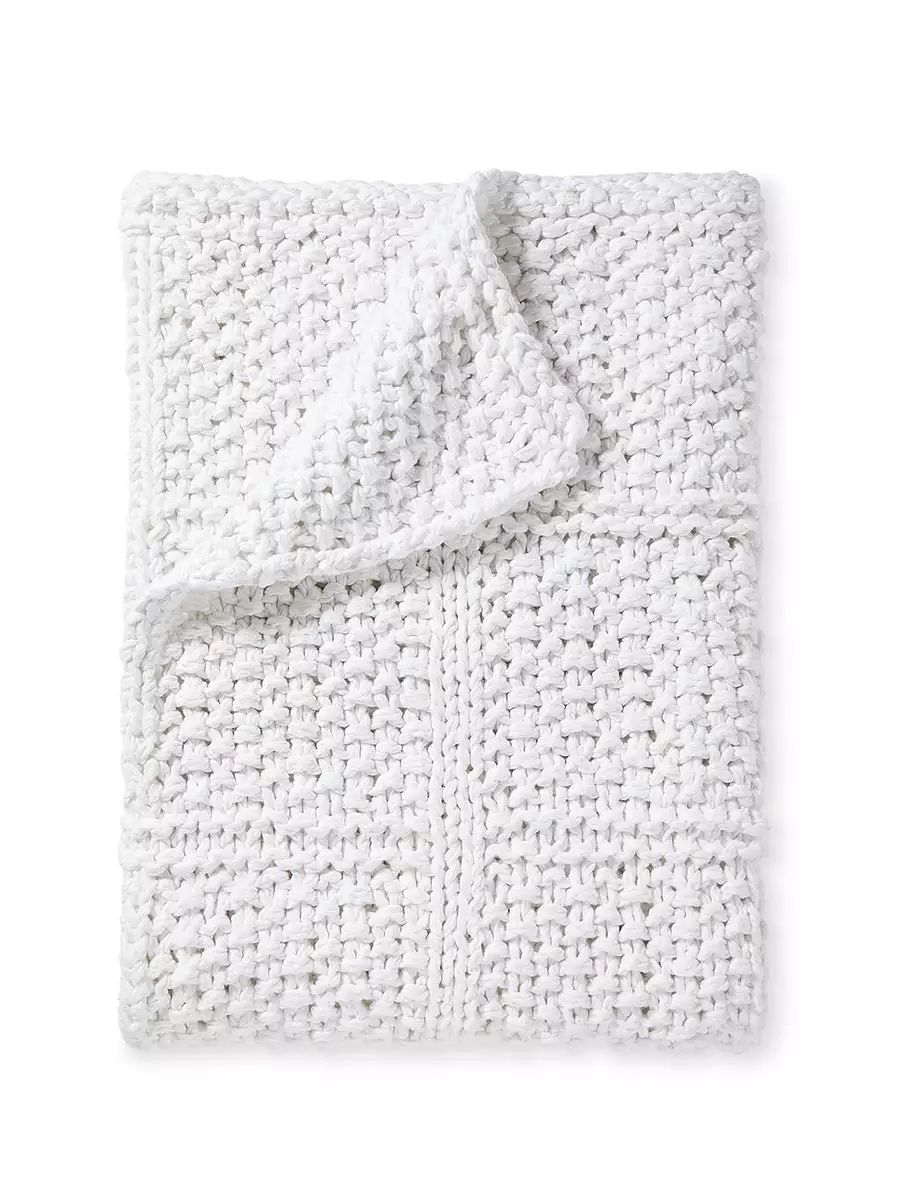 Fisherman's Knit Throw | Serena and Lily