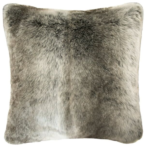 Better Homes & Gardens Ombre Fur Decorative Pillow, 20" x 20", Brown - Walmart.com | Walmart (US)