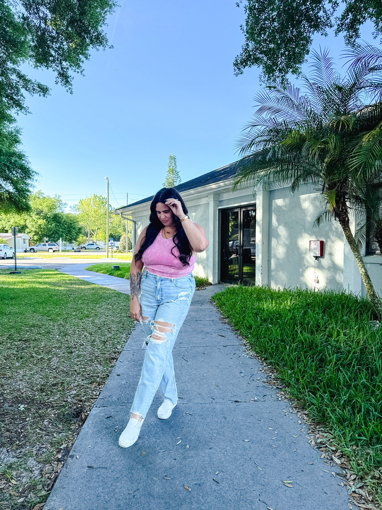 The perfect spring outfit with this color bralette and these mom jeans 

Jeans
Vans
Outfit Inspo
OOTD 

#LTKfindsunder50 #LTKmidsize #LTKstyletip