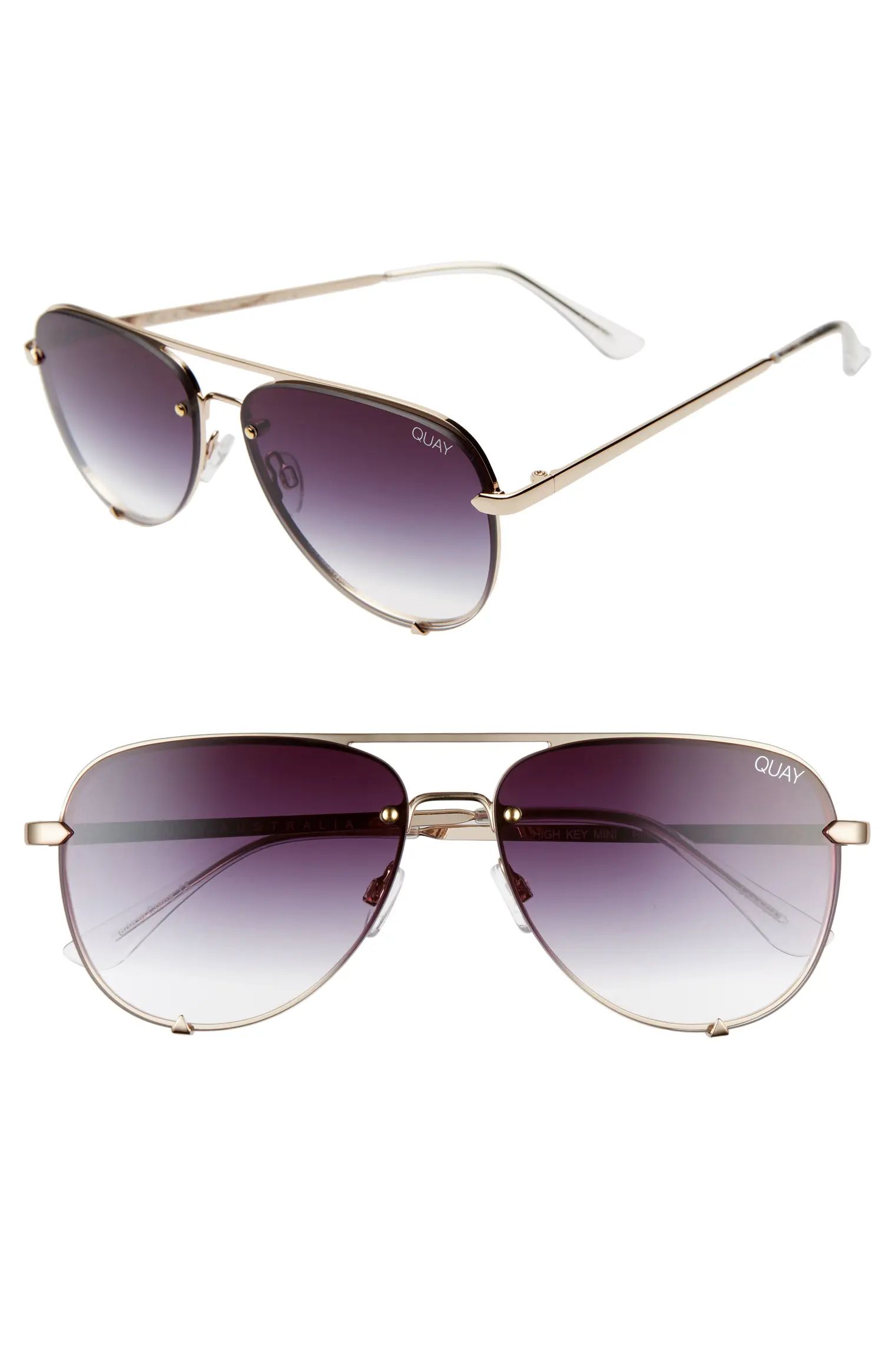 High Key Mini 59mm Rimless Aviator Sunglasses | Nordstrom