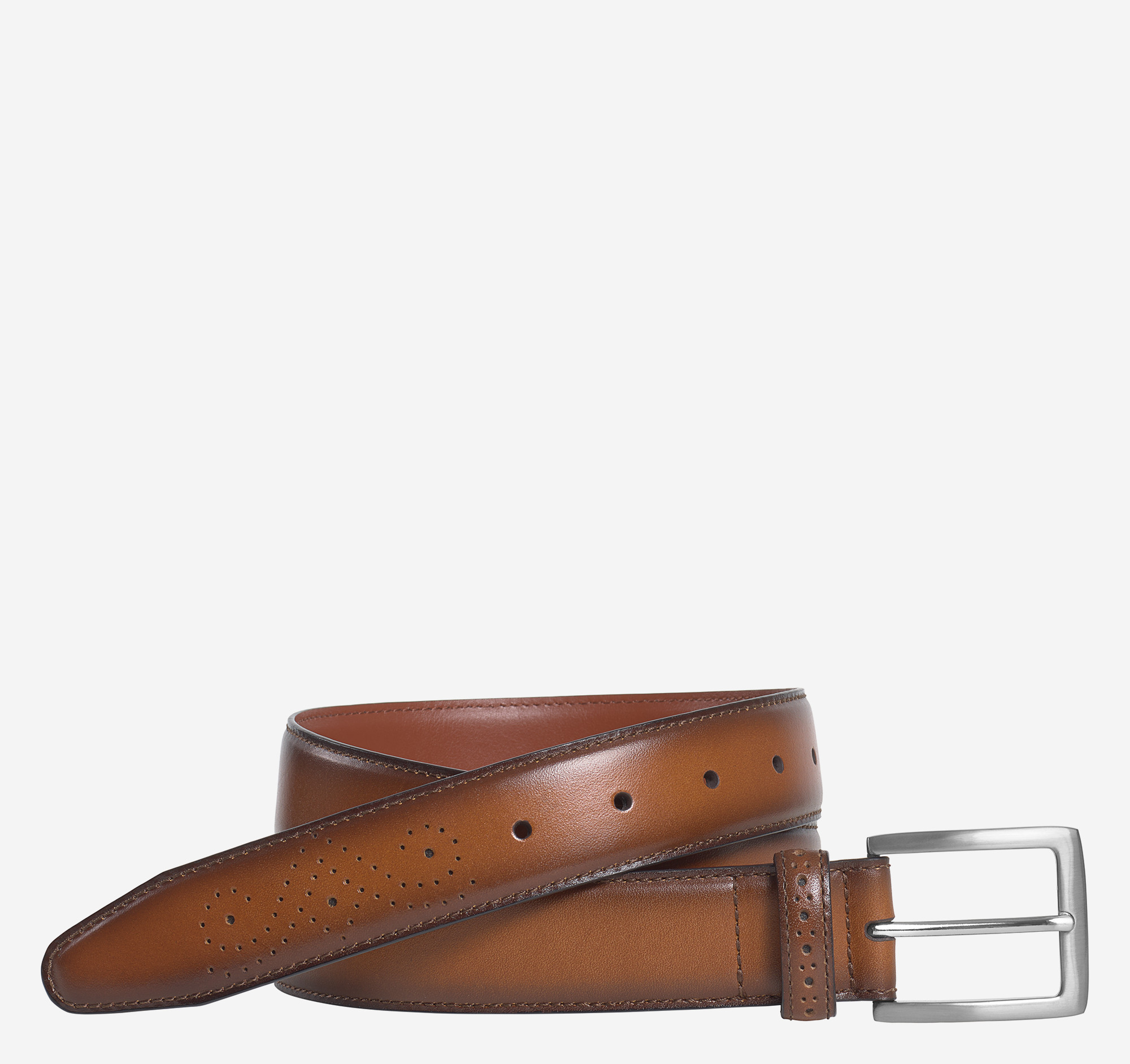 Burnished Leather Belt | Johnston & Murphy