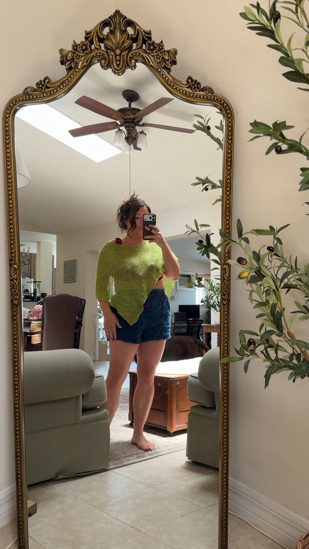 I would definitely size up for more coverage and a flowier fit. This is a size large on me and it’s just a tad short but still sooo cute for today’s pool day.

#LTKmomlife #LTKMidsize #LTKSwim
