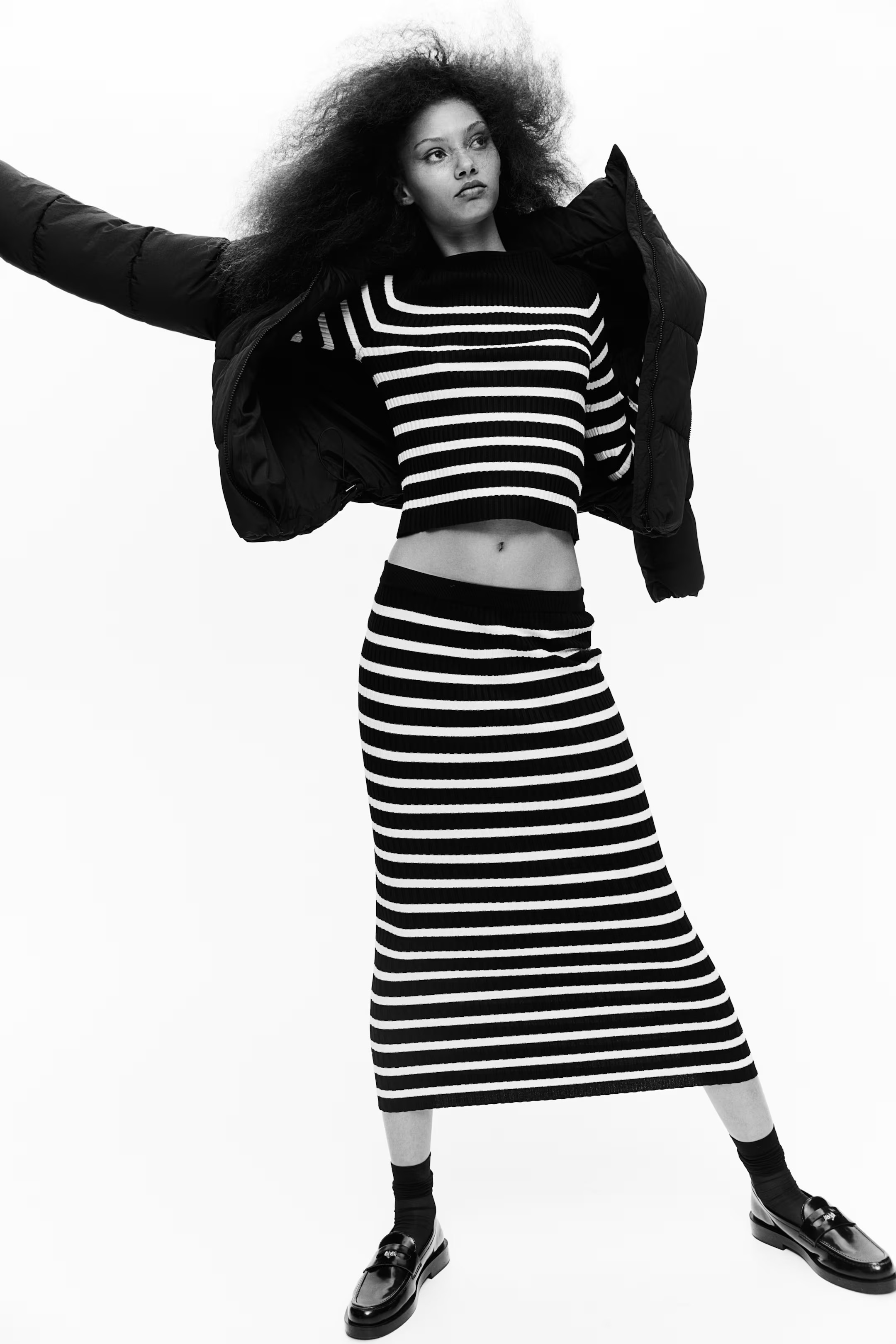 Doudoune en nylon - Noir - FEMME | H&M FR | H&M (FR, IT, ES, PT, BE)