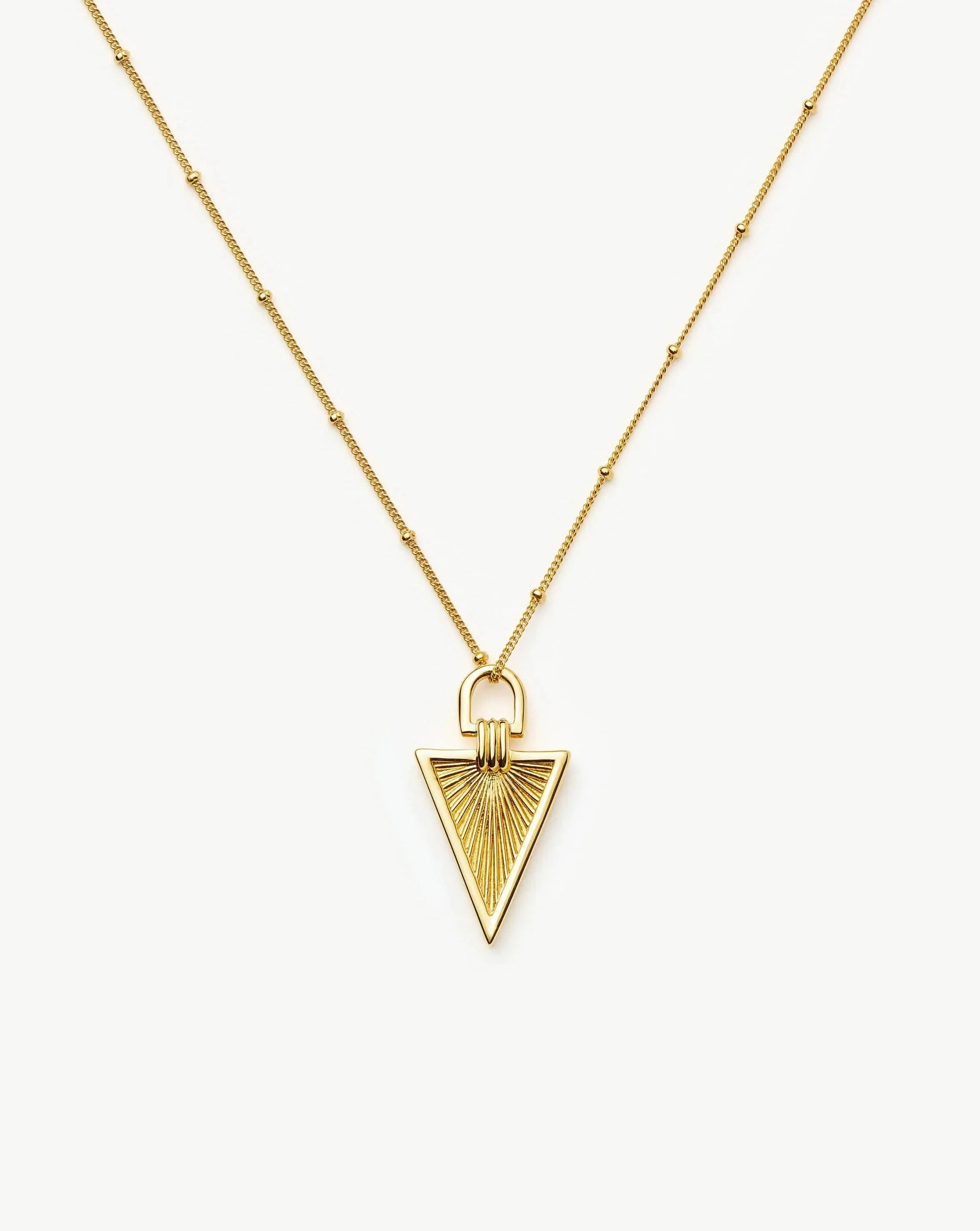Pyramid Ridge Pendant Necklace | Missoma UK | Missoma UK