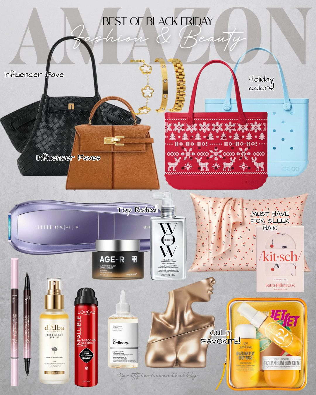 #ad #founditonamazon #winterfavorites2025 @amazon 

Best of Black Friday: Fashion & beauty

These are the best of black friday deals for fashion & beauty!  Everything from influencer faves to cult faves and top sellers!  I own and stand by these items!  Calling out the underated but best brow and liner pen to the best setting spray from L'Oreal, and my absolute game changing product, the IPL hair remover from Ulike!  

Hurry and snag these on sale before the deals are gone!

 

 #LTKCyberWeek #LTKSaleAlert #LTKBeauty