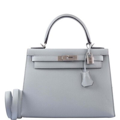 Hermes Kelly 28 Sellier Bleu Glacier Epsom  | eBay | eBay US