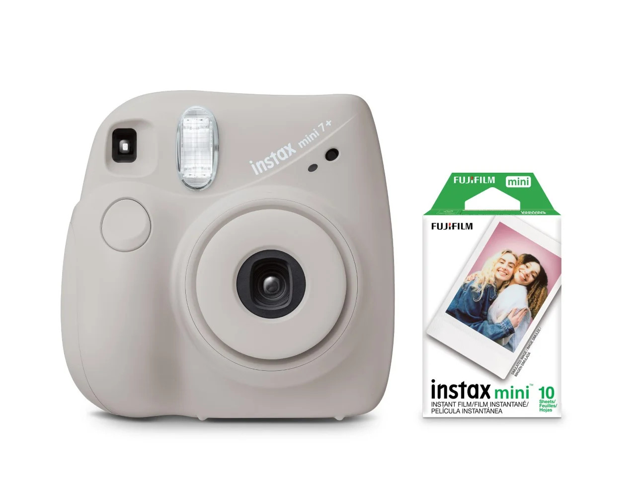 Fujifilm INSTAX Mini 7+ Exclusive Blister Bundle with Bonus Pack of Film (10-pack Mini Film), Gra... | Walmart (US)