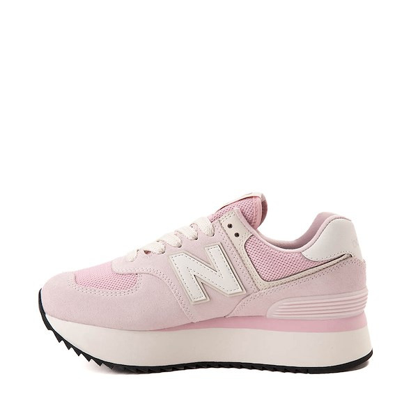 Womens New Balance 574+ Athletic Shoe - Mid-Century Pink / Pink Granite / Linen | Journeys