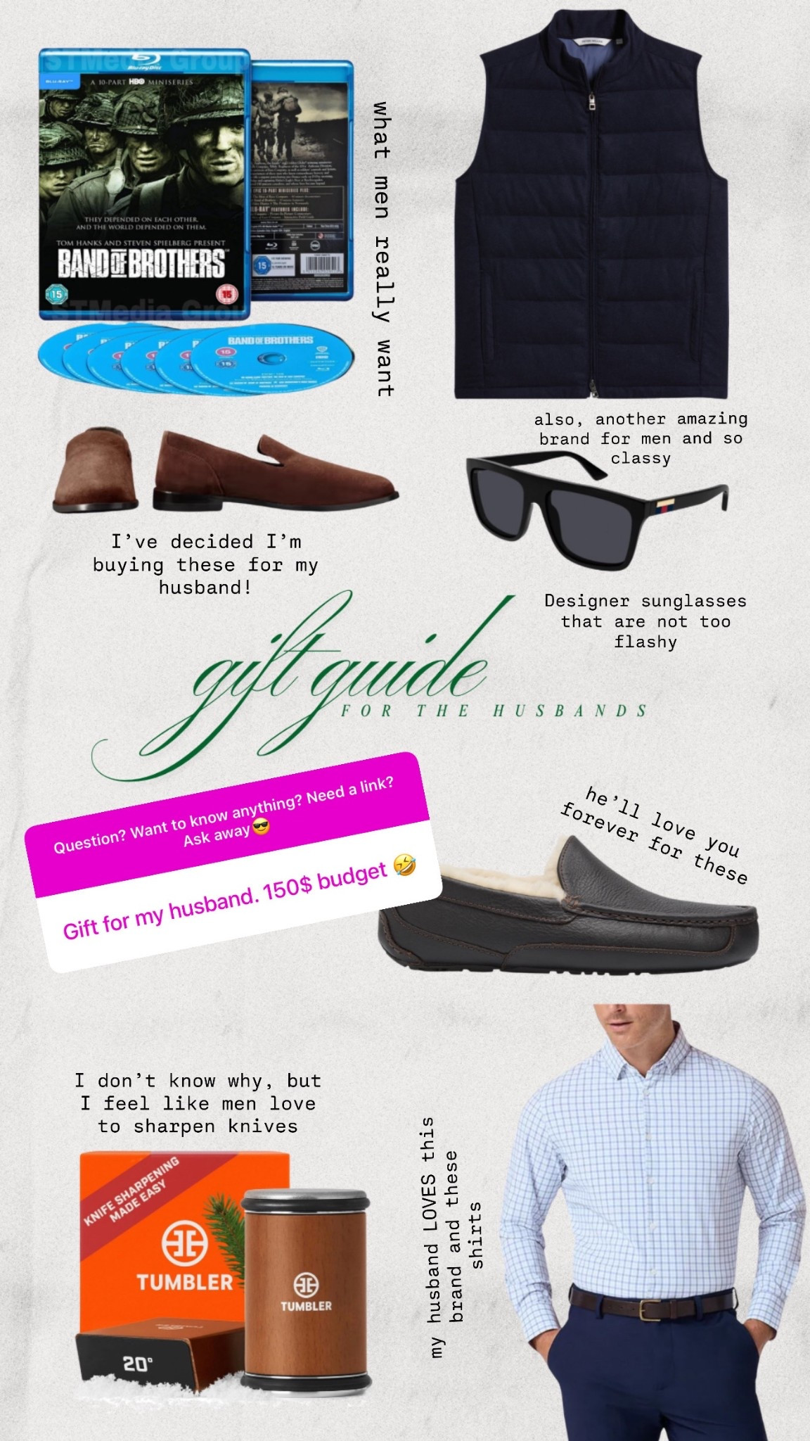 Last-minute gift guide for men! Under $150 (for the most part)

#LTKHoliday #LTKMens #LTKGiftGuide