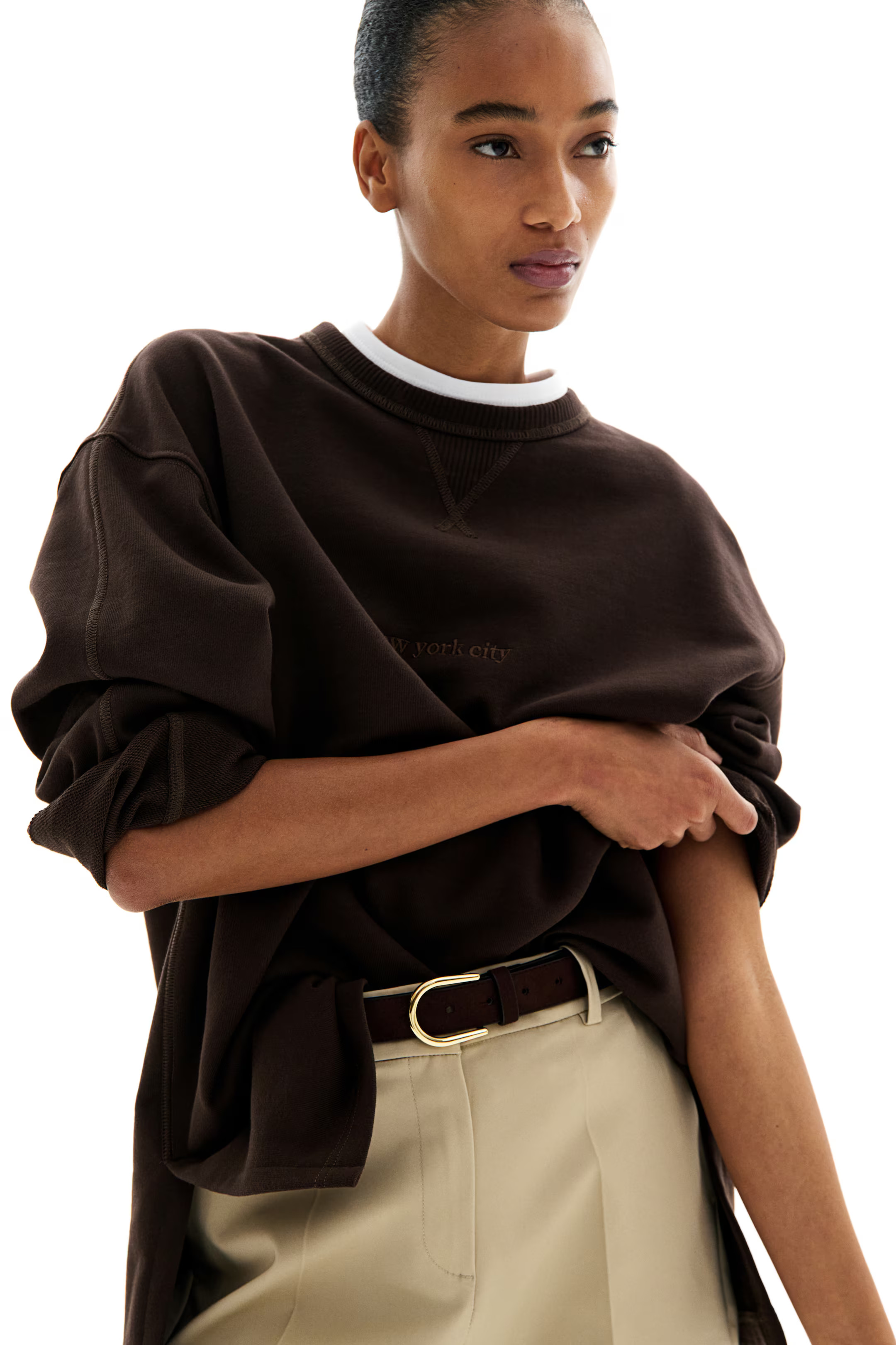 Text-motif sweatshirt | H&M (UK, MY, IN, SG, PH, TW, HK)