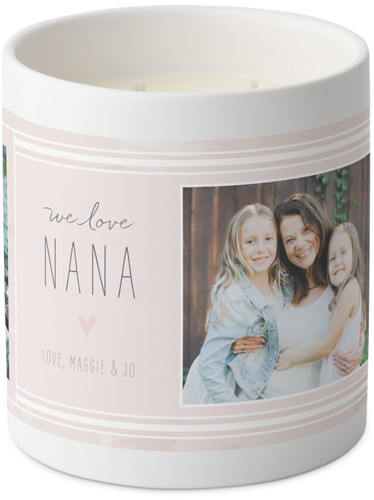 Soft Brushed Pattern Ceramic Candle | Shutterfly