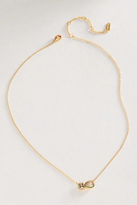 Enamel Bezel Crystal Duo Pendant Necklace | Anthropologie (US)