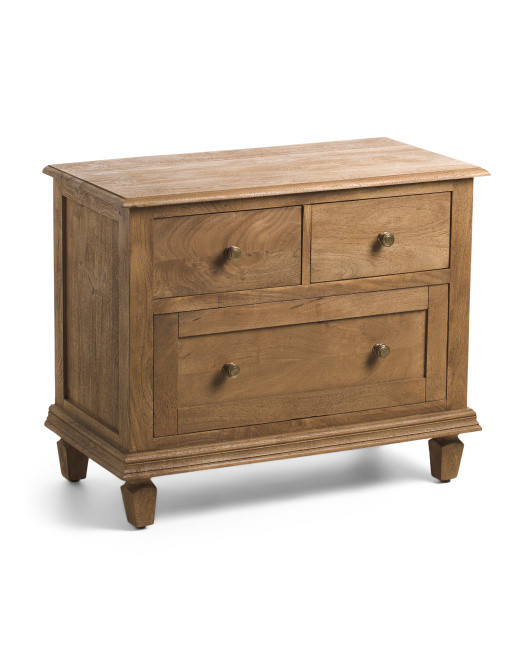 32x26x16 Solid Wood 3 Drawer Chest | Furniture & Lighting | Marshalls | Marshalls