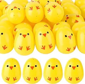 TUPARKA 36Pcs Easter Eggs Bulk Fillable Easter Eggs Plastic Easter Chicken Eggs for Easter Basket... | Amazon (US)