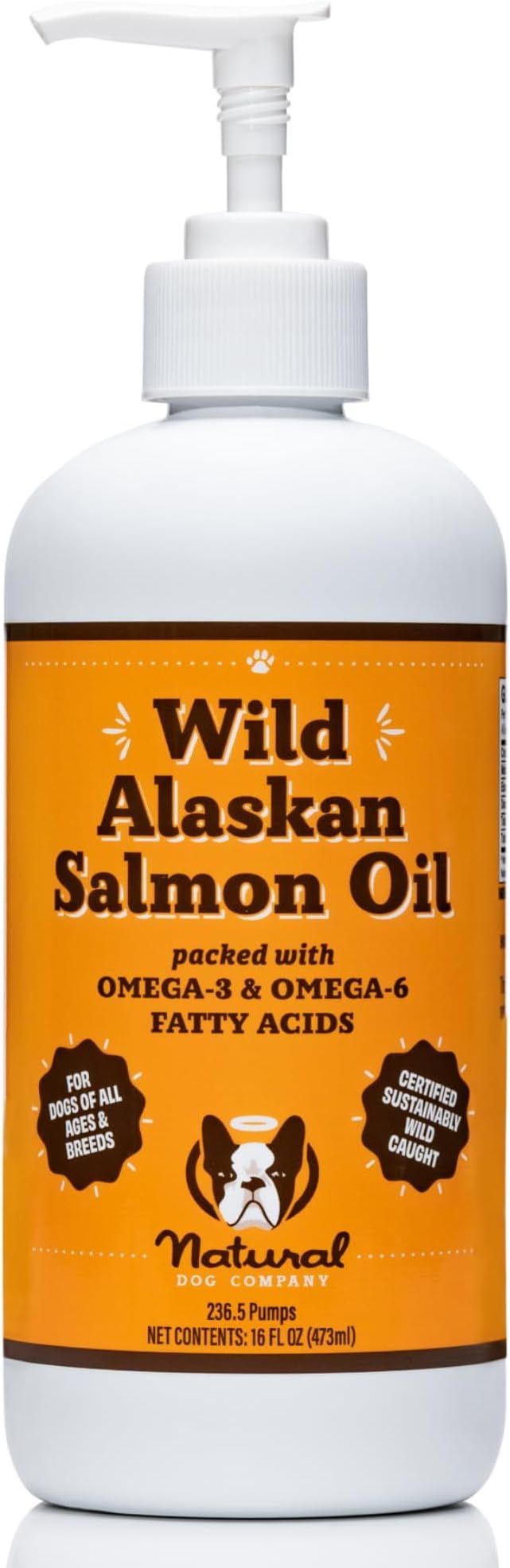 Natural Dog Company Pure Wild Alaskan Salmon Oil for Dogs (16oz) Skin & Coat Supplement for Dogs,... | Amazon (US)
