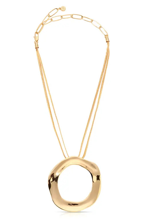 Ettika Open Circle Statement Necklace in Gold at Nordstrom | Nordstrom