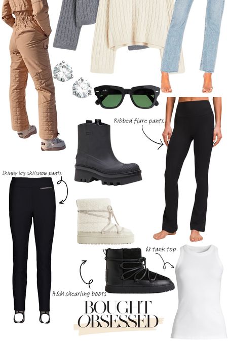 Last week’s bestsellers! Free People ski suit, Raina waterproof rain boot, target ribbed high neck tank top, H&M warm-lined suede boots, Nordstrom affordable diamond studs earrings, women’s snow pants, Ray-Ban square frame sunglasses, H&M cable-knit sweater, Revolve Cherie high rise straight jeans, H&M warm-lined teddy fleece boots, and Lululemon align ribbed mini flared pant 

#LTKfindsunder100 #LTKstyletip #LTKSeasonal