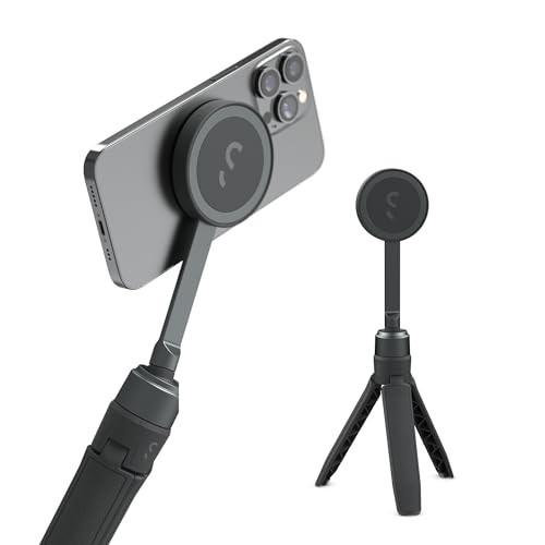 ShiftCam SnapPod - Video Selfie Stick and Tripod - Magnetic Mount Snaps on to Any Phone - Tiltable Design | Midnight | Amazon (US)