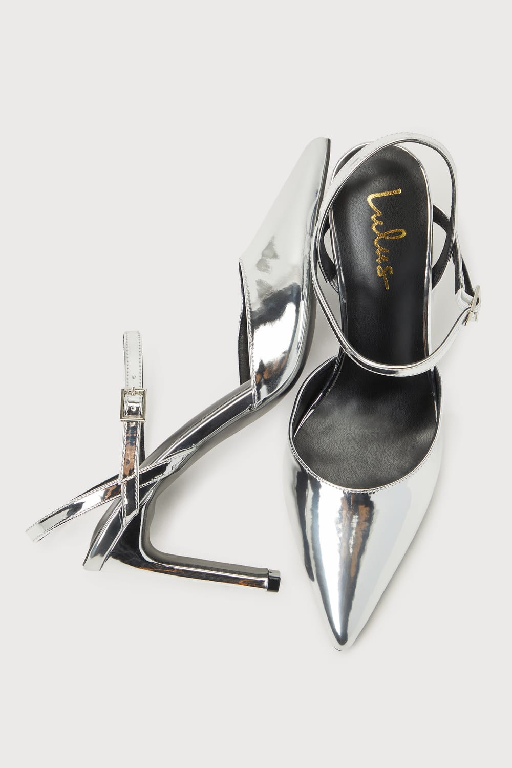 Zelena Silver Patent Pointed-Toe Pumps | Lulus
