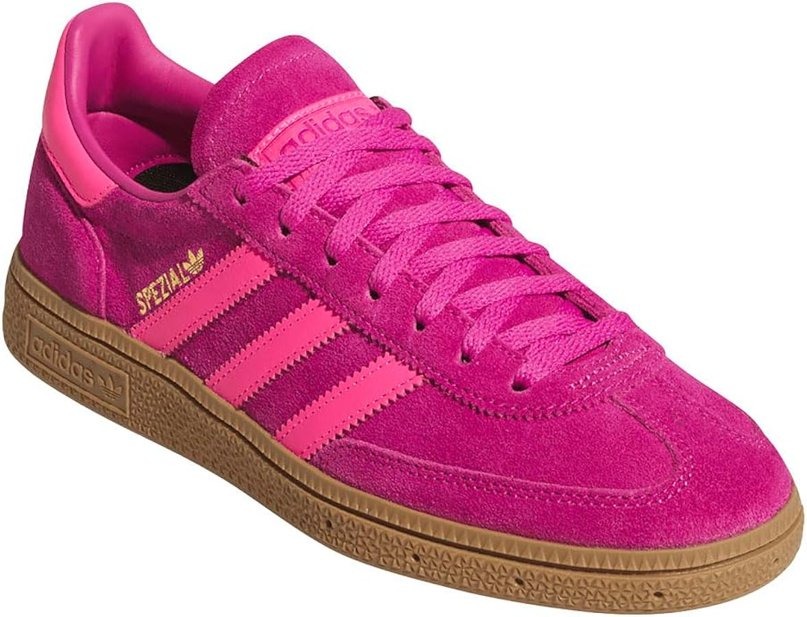 adidas Womens Handball Spezial Lace Up Sneakers Shoes Casual - Pink | Amazon (US)