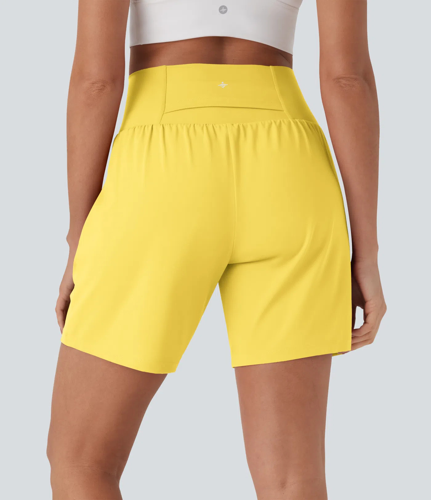 SoftlyZero™ Airy Super High Waisted 2-in-1 InstantCool Yoga Shorts 7" with Pockets | HALARA
