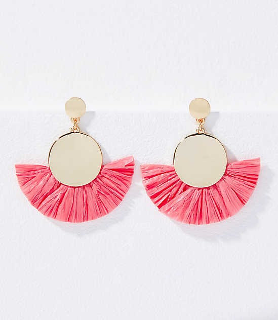 Fringe Drop Earrings | LOFT