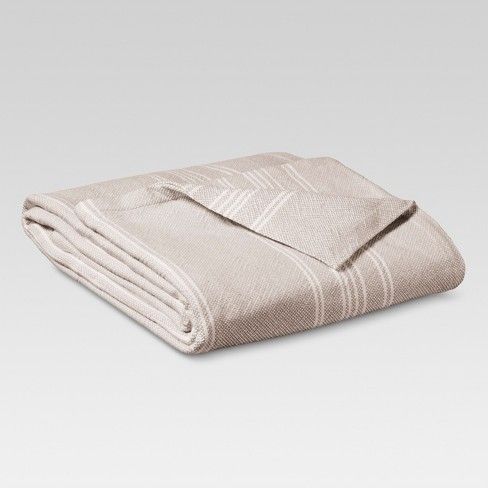 Yarn Dye Stripe Ringspun Cotton Blanket - Threshold™ | Target