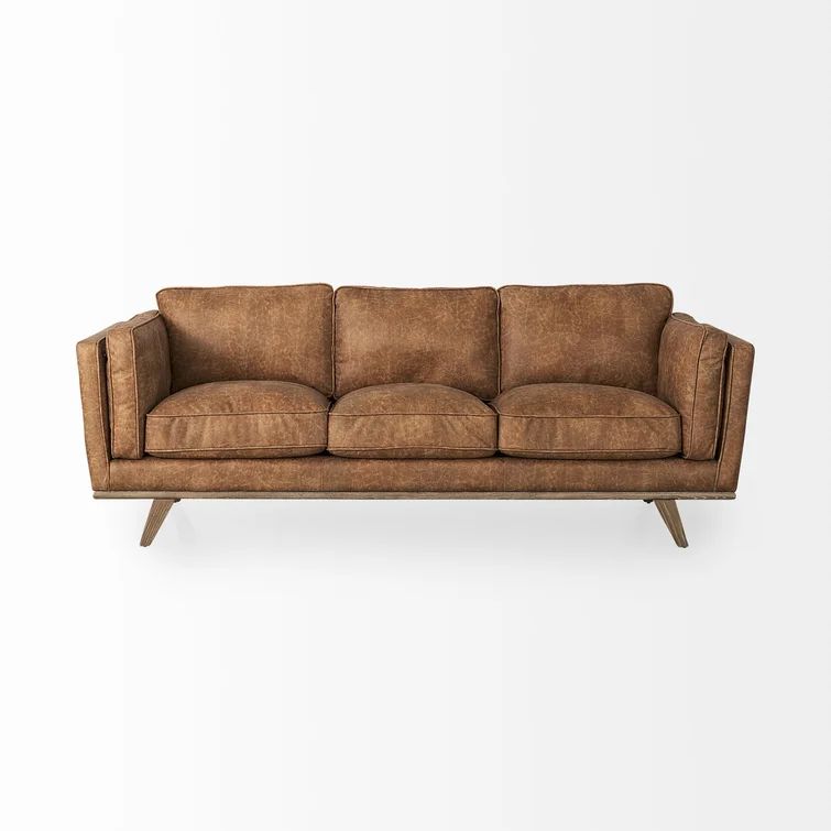 Damiere 90.2'' Vegan Leather Sofa | Wayfair North America
